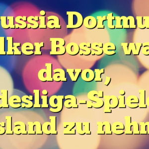Borussia Dortmund, Schalker Bosse warnen davor, Bundesliga-Spiele ins Ausland zu nehmen